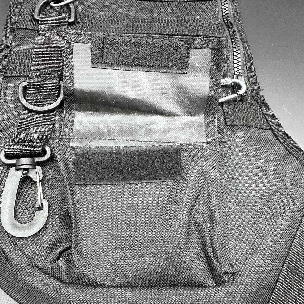 Military Tactical Canvas Christmas Stocking Black